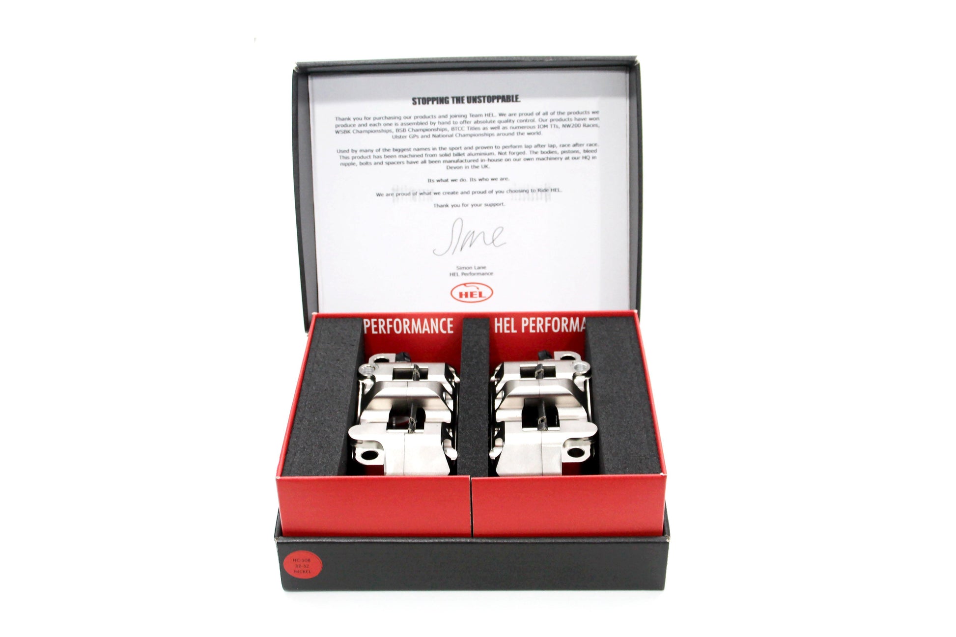 HEL Performance 4 Piston Radial Brake Calipers Kit (108mm Nickel) - Durian Bikers