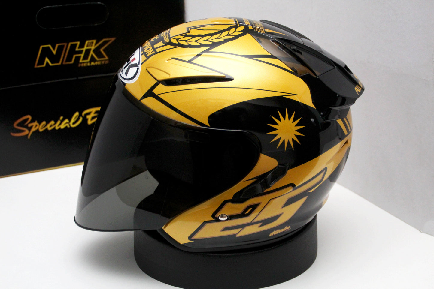 NHK R1 v2.0 Azlan Shah (Gold/Gold Glossy) - Durian Bikers