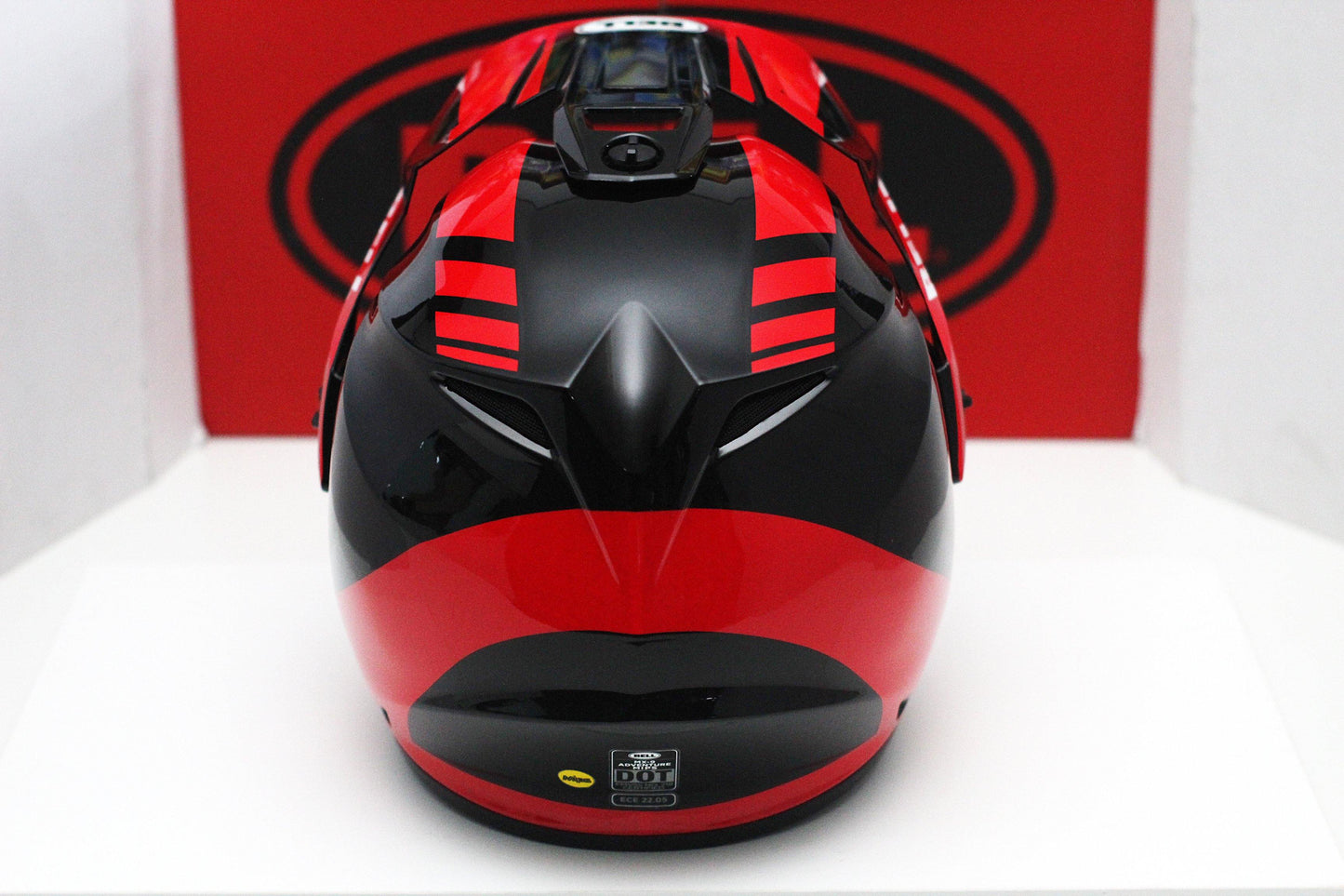 Bell MX-9 Adventure (Dash Gloss Black/Red/White) - Durian Bikers