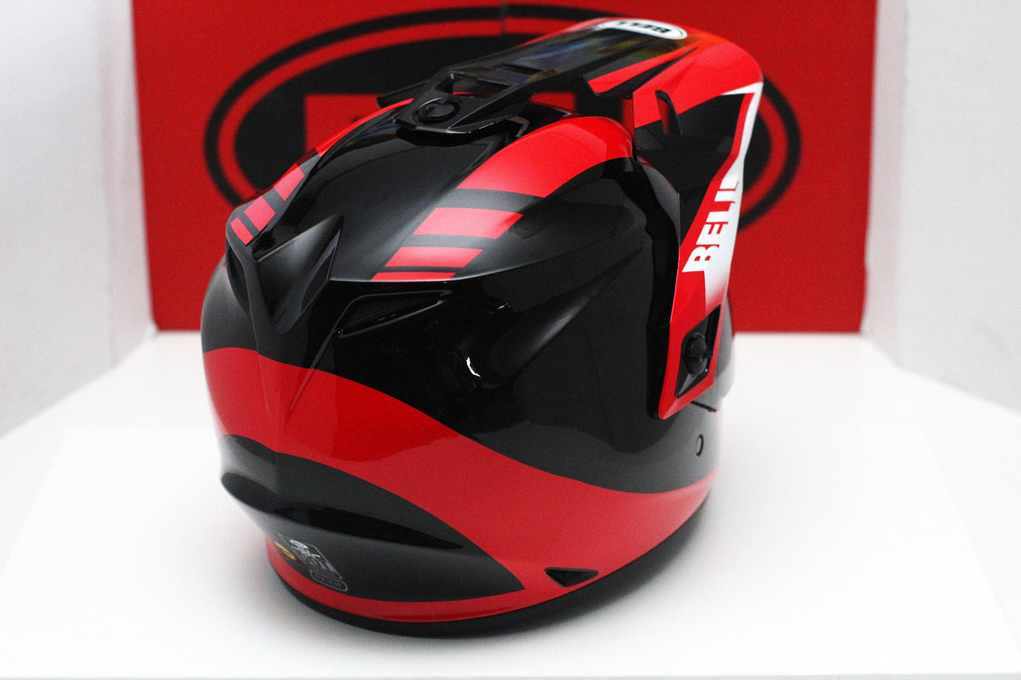 Bell MX-9 Adventure (Dash Gloss Black/Red/White) - Durian Bikers