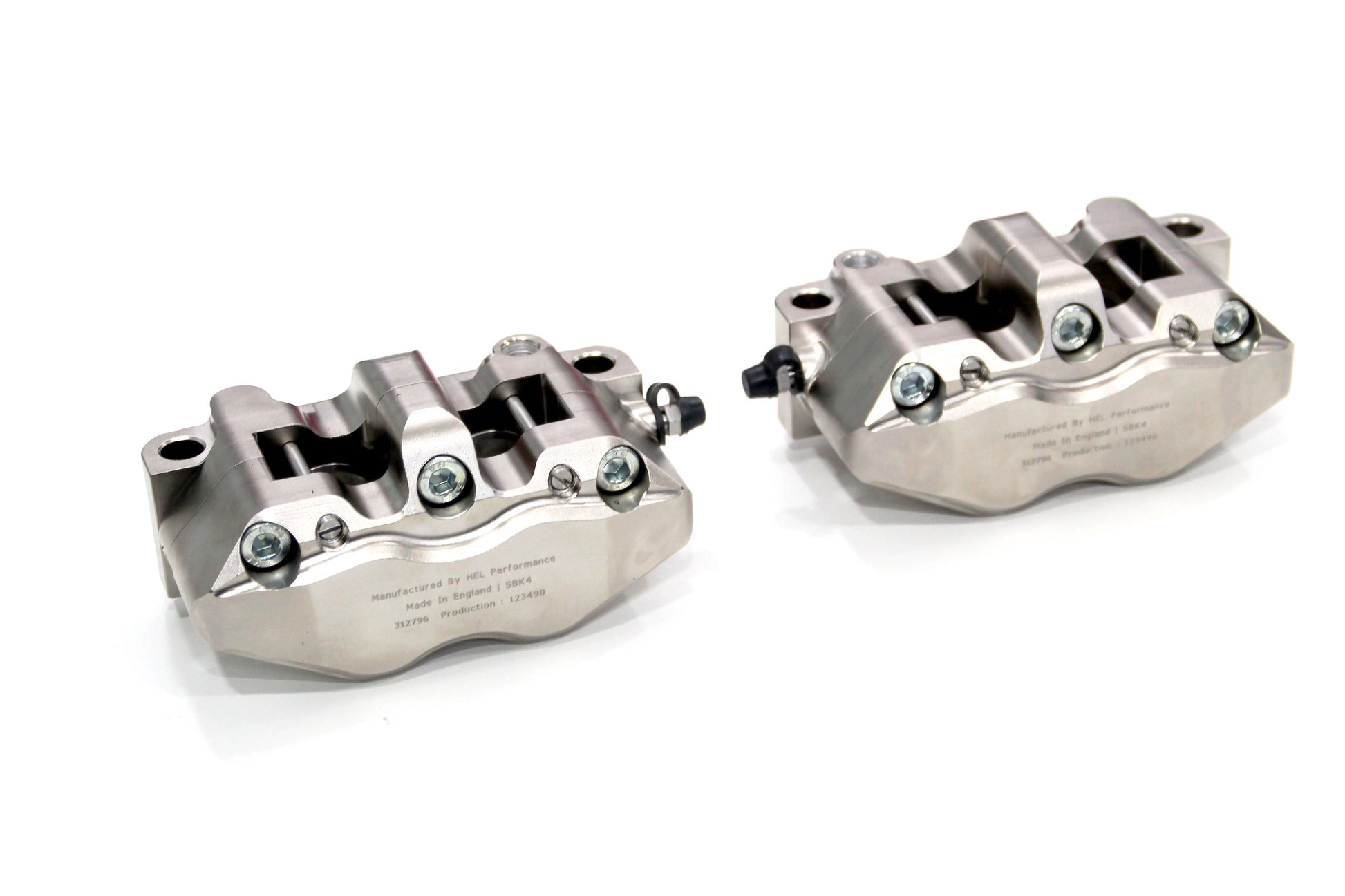 HEL Performance 4 Piston Radial Brake Calipers Kit (108mm Nickel) - Durian Bikers