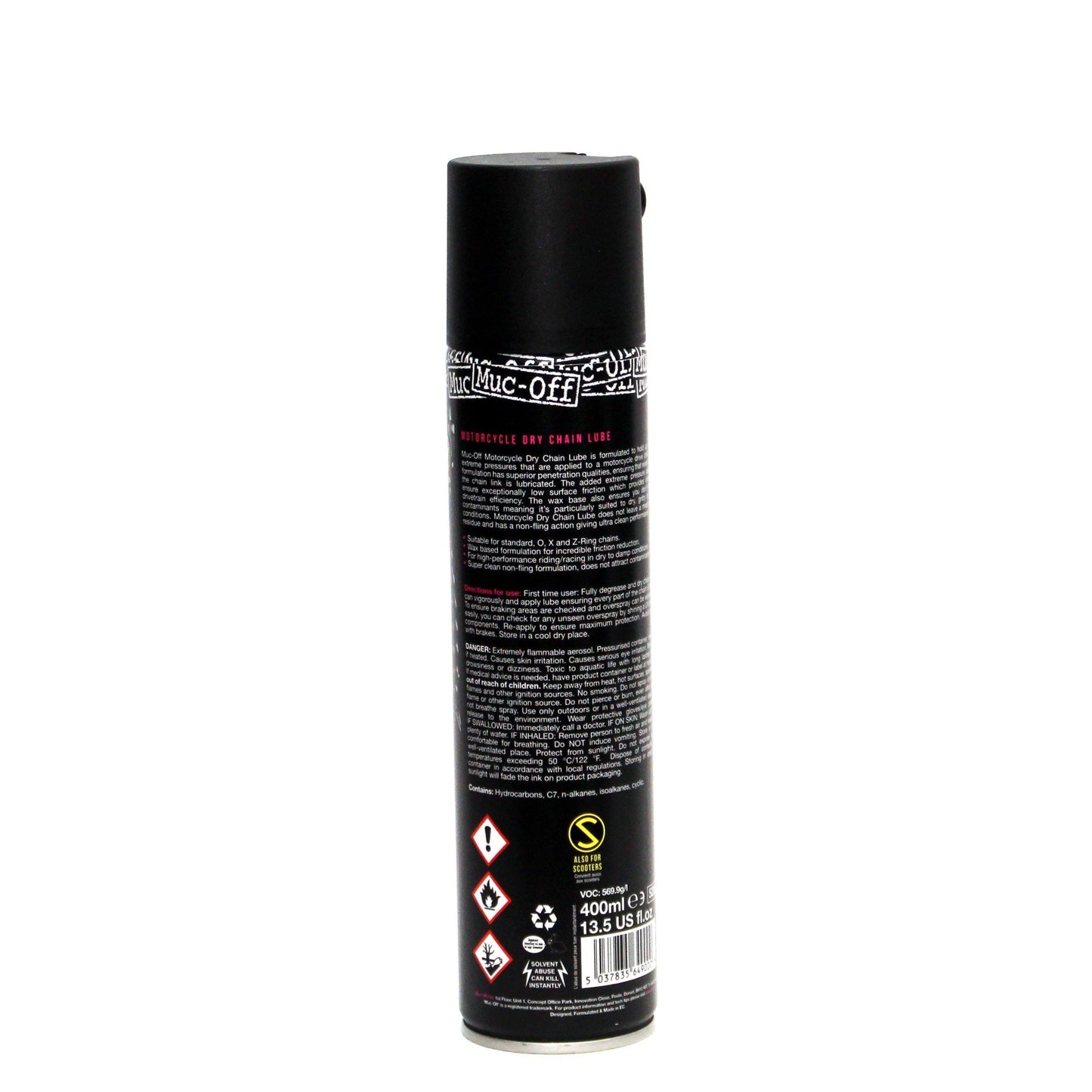 Muc Off Motorcycle Dry Weather Chain Lube (400ml) - Durian Bikers