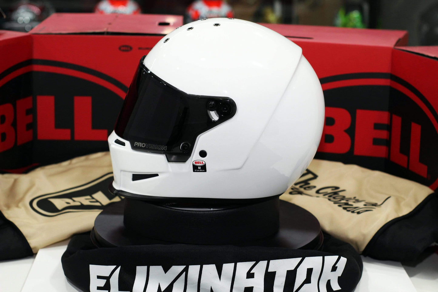 Bell Eliminator (White) - Durian Bikers