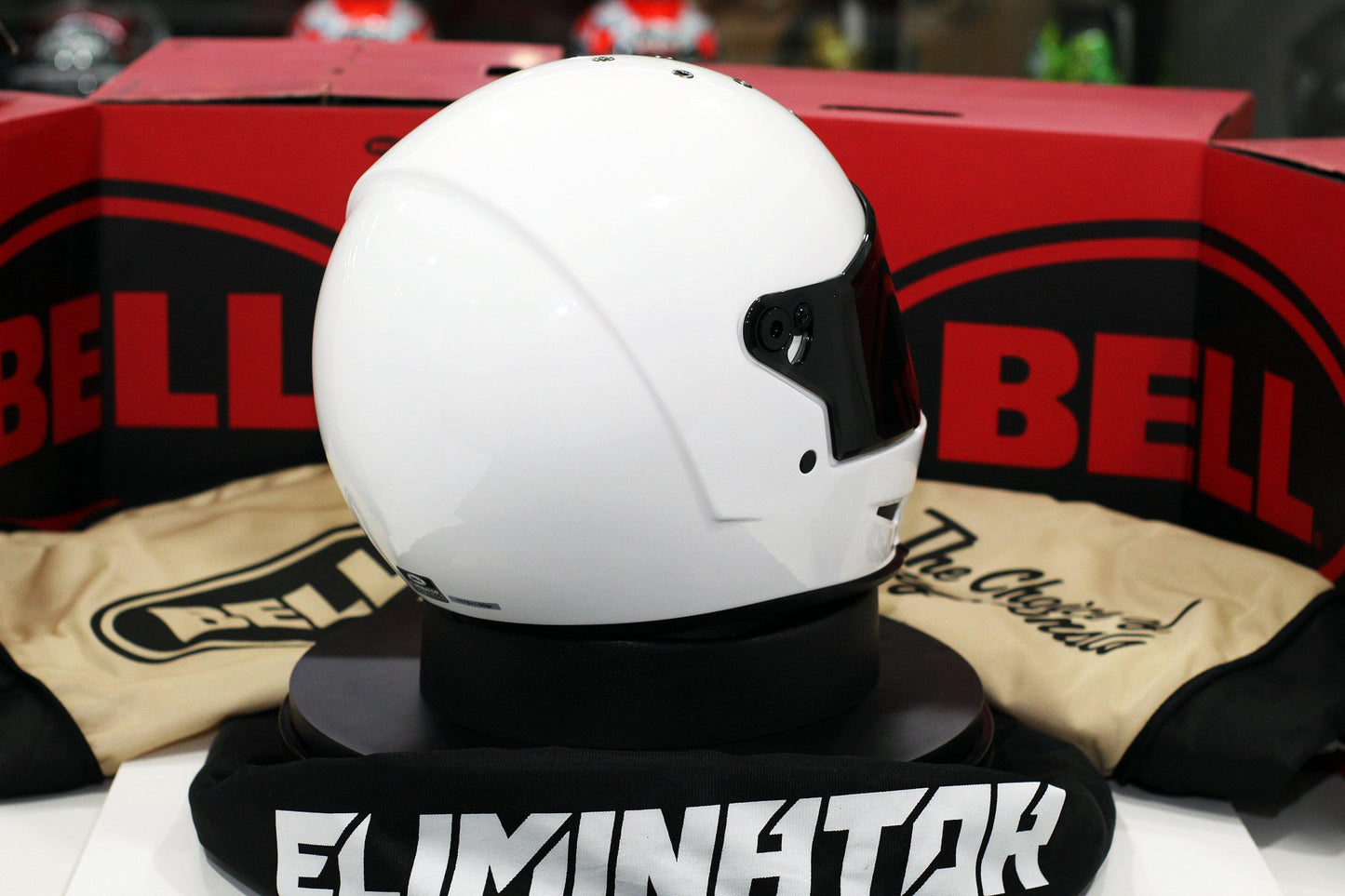 Bell Eliminator (White) - Durian Bikers