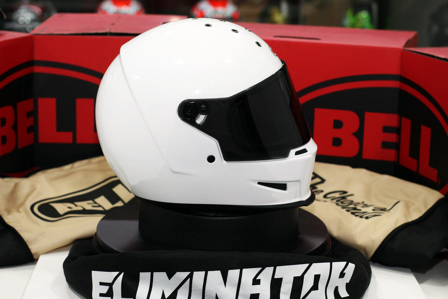 Bell Eliminator (White) - Durian Bikers