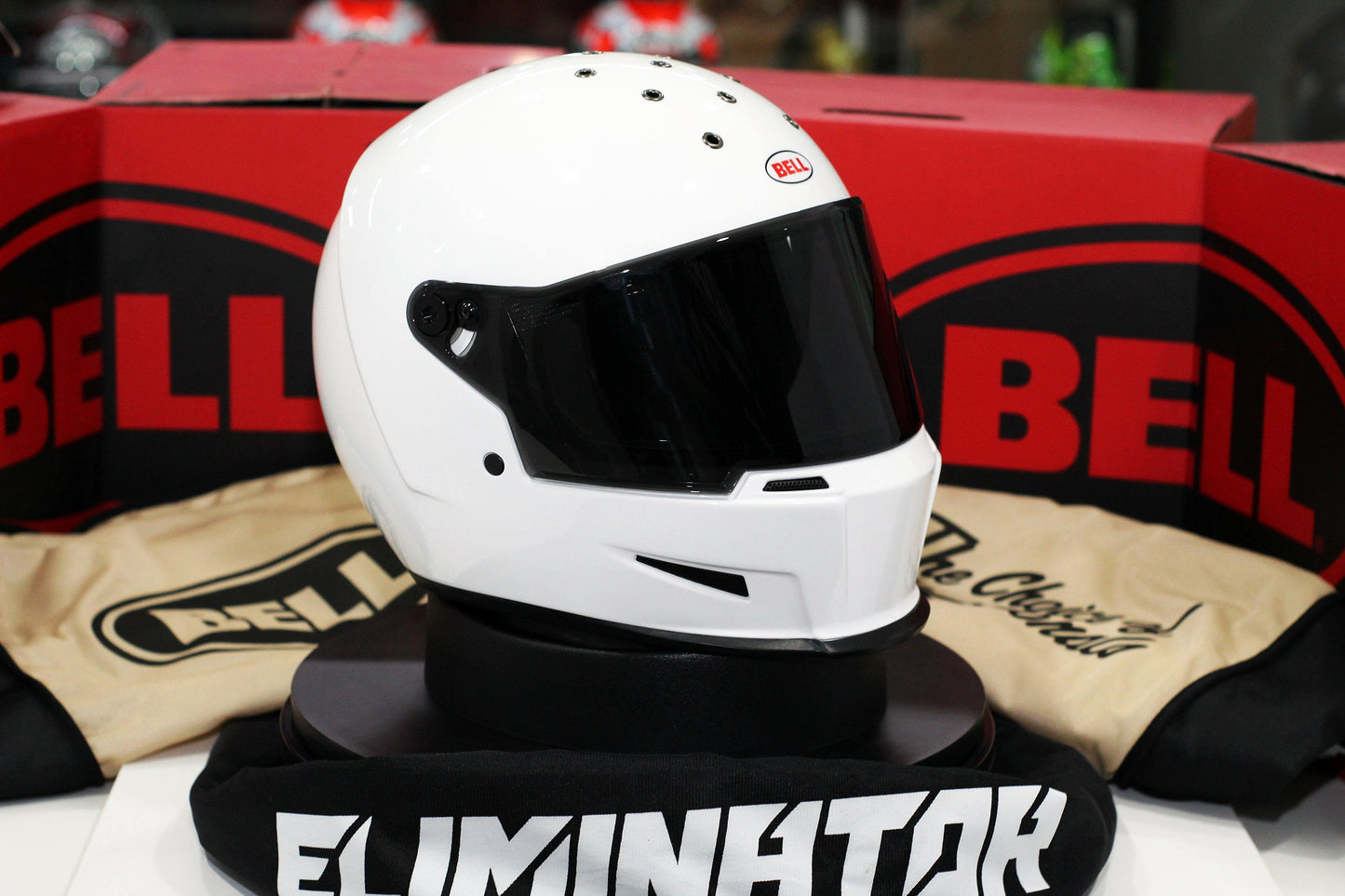 Bell Eliminator (White) - Durian Bikers