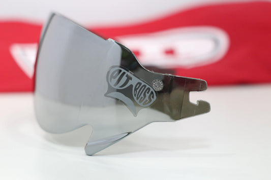 Bell Pit Boss Visor (Inner Shield Iridium Silver) - Durian Bikers
