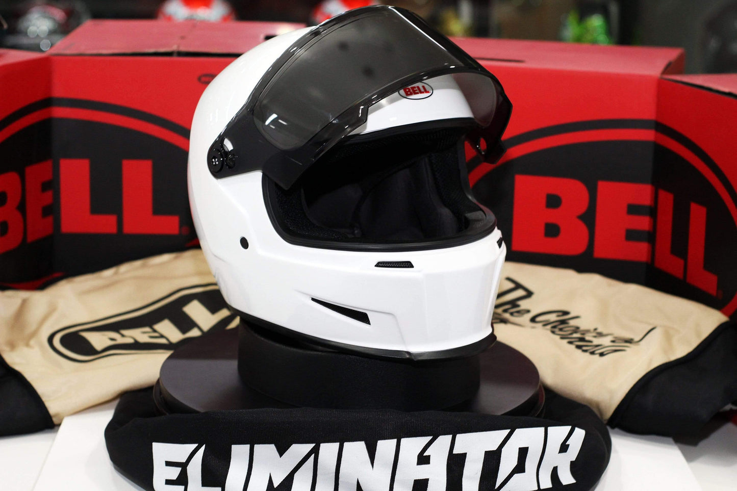 Bell Eliminator (White) - Durian Bikers