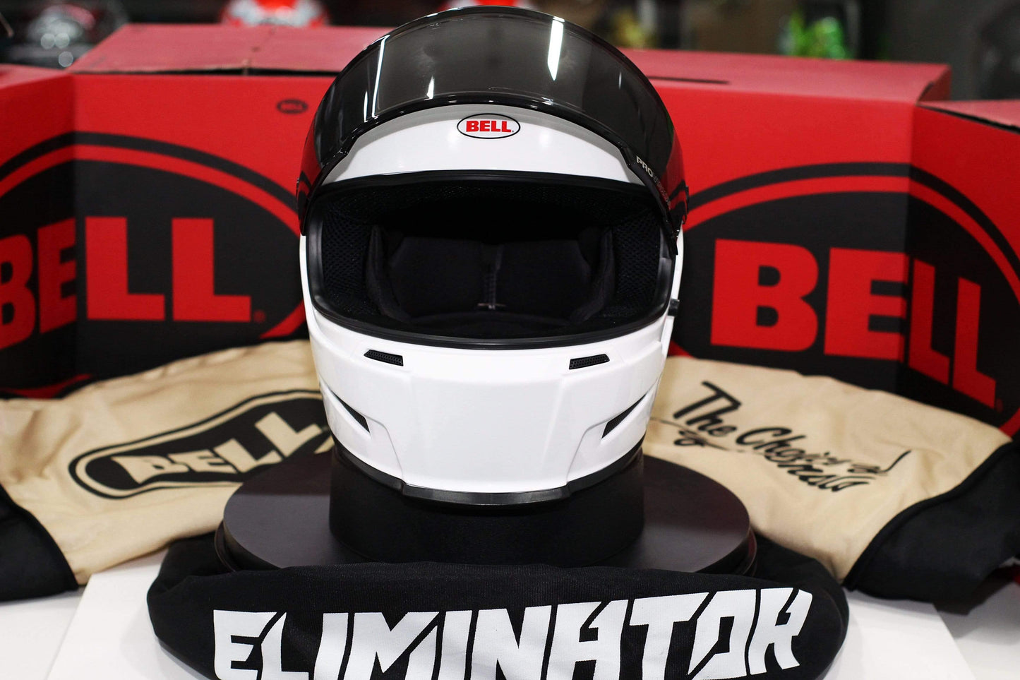 Bell Eliminator (White) - Durian Bikers