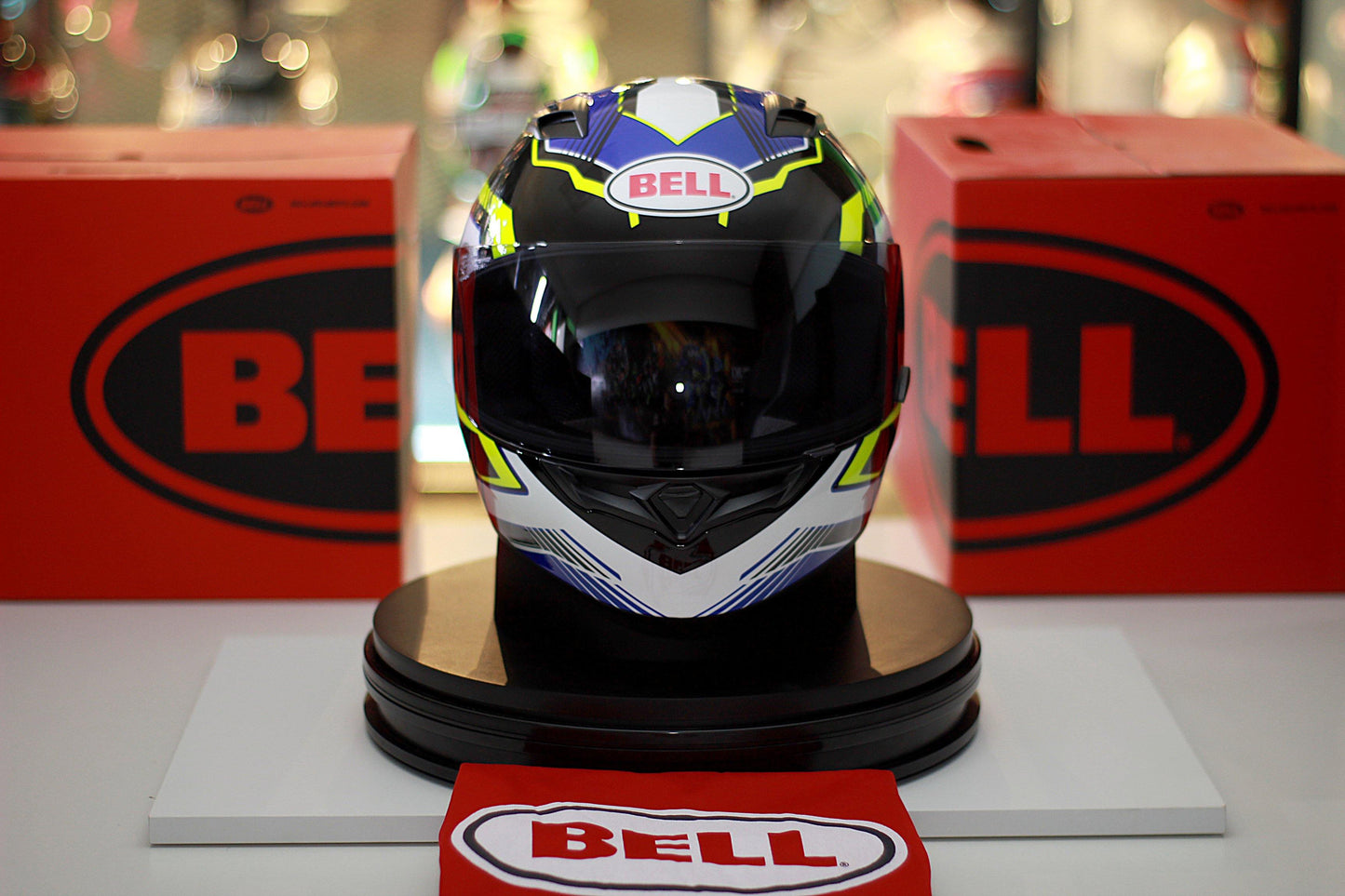 Bell Qualifier (Torque Blue/Yellow) - Durian Bikers