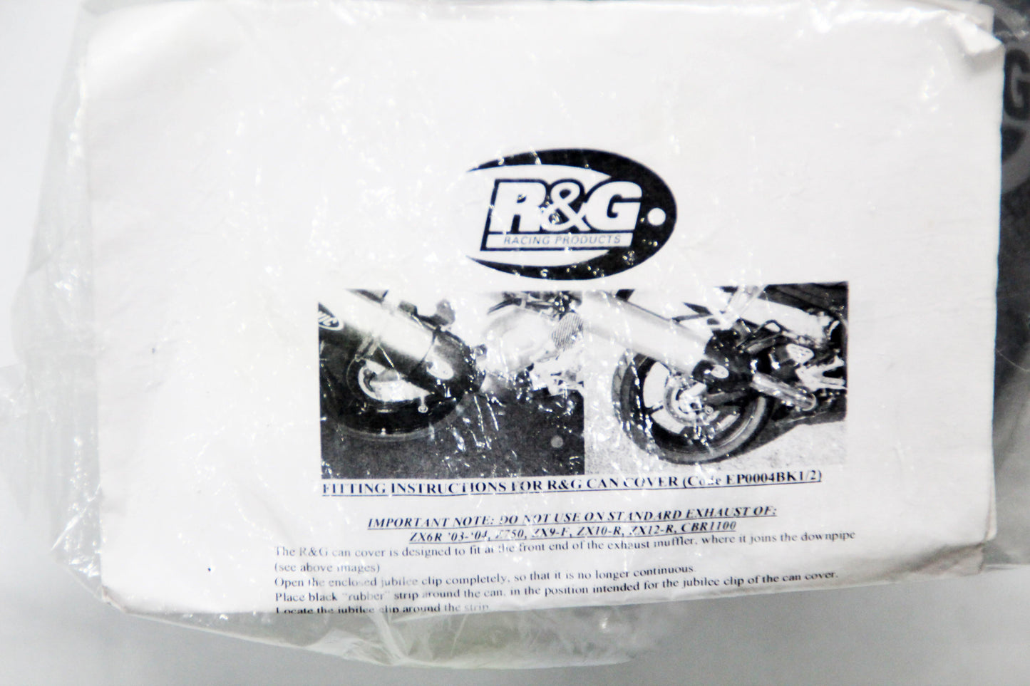 R&G Oval Exhaust Protector (Can Cover) fits for Aprilia / Honda / Kawasaki & Suzuki Models - Durian Bikers