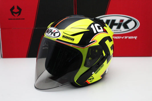 NHK R1 v2.0 G10 (Yellow Flo/Black Glossy) - Durian Bikers
