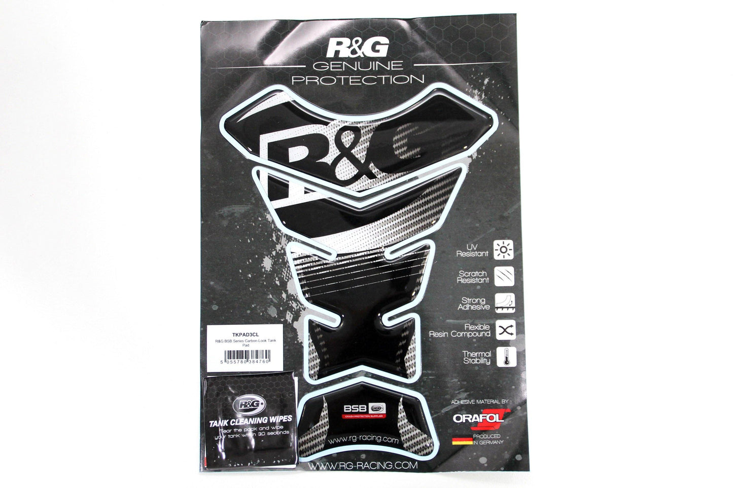 R&G "BSB Series" Tank Pad (Carbon) - Durian Bikers