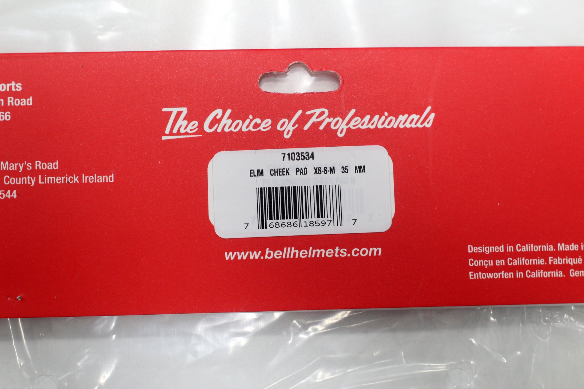 Bell Eliminator Cheekpads (XS/S/M) (35MM) (Black) - Durian Bikers