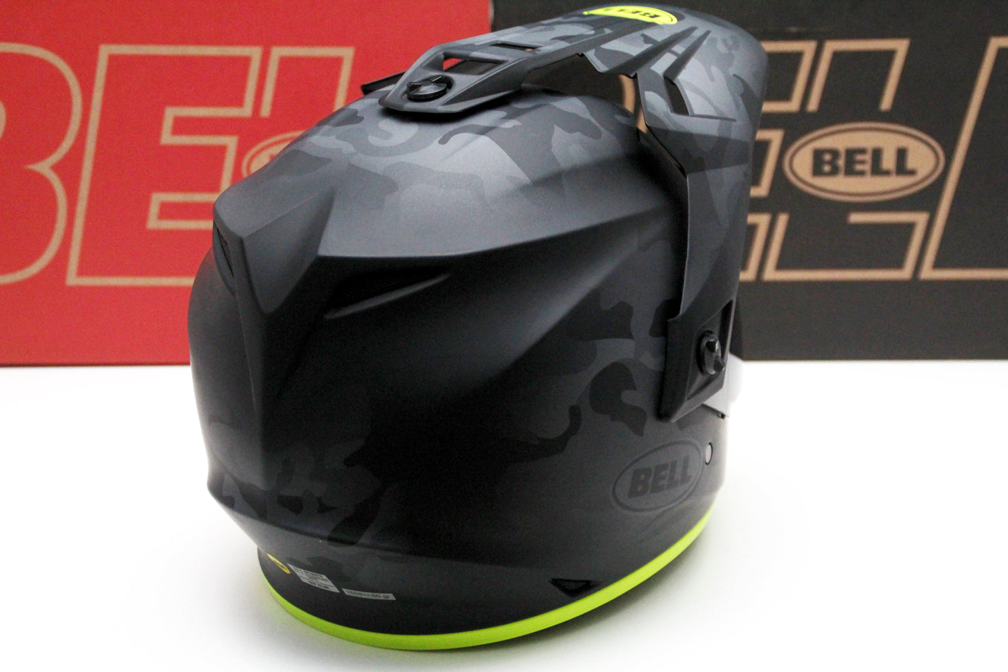 Bell MX-9 Adventure (Stealth Matte Camo Black/Hi-Viz) - Durian Bikers