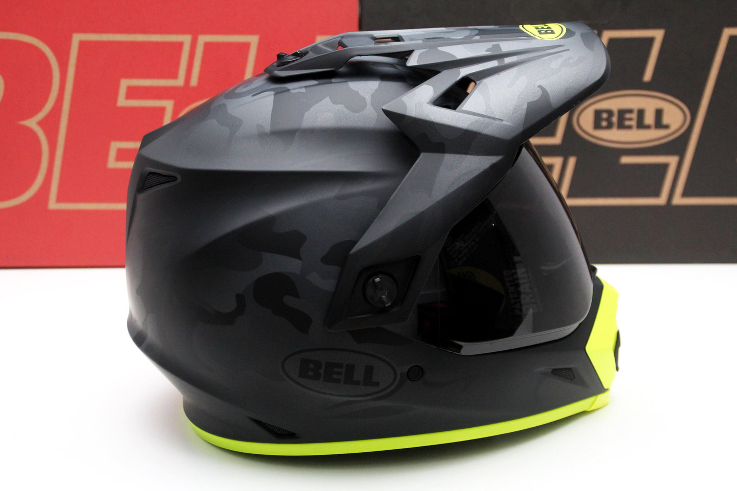 Bell MX-9 Adventure (Stealth Matte Camo Black/Hi-Viz) - Durian Bikers