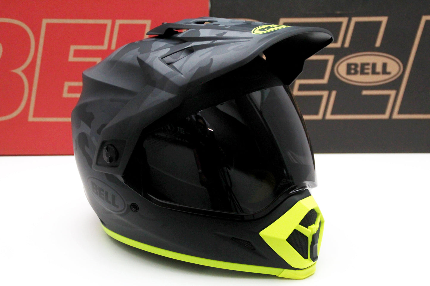Bell MX-9 Adventure (Stealth Matte Camo Black/Hi-Viz) - Durian Bikers