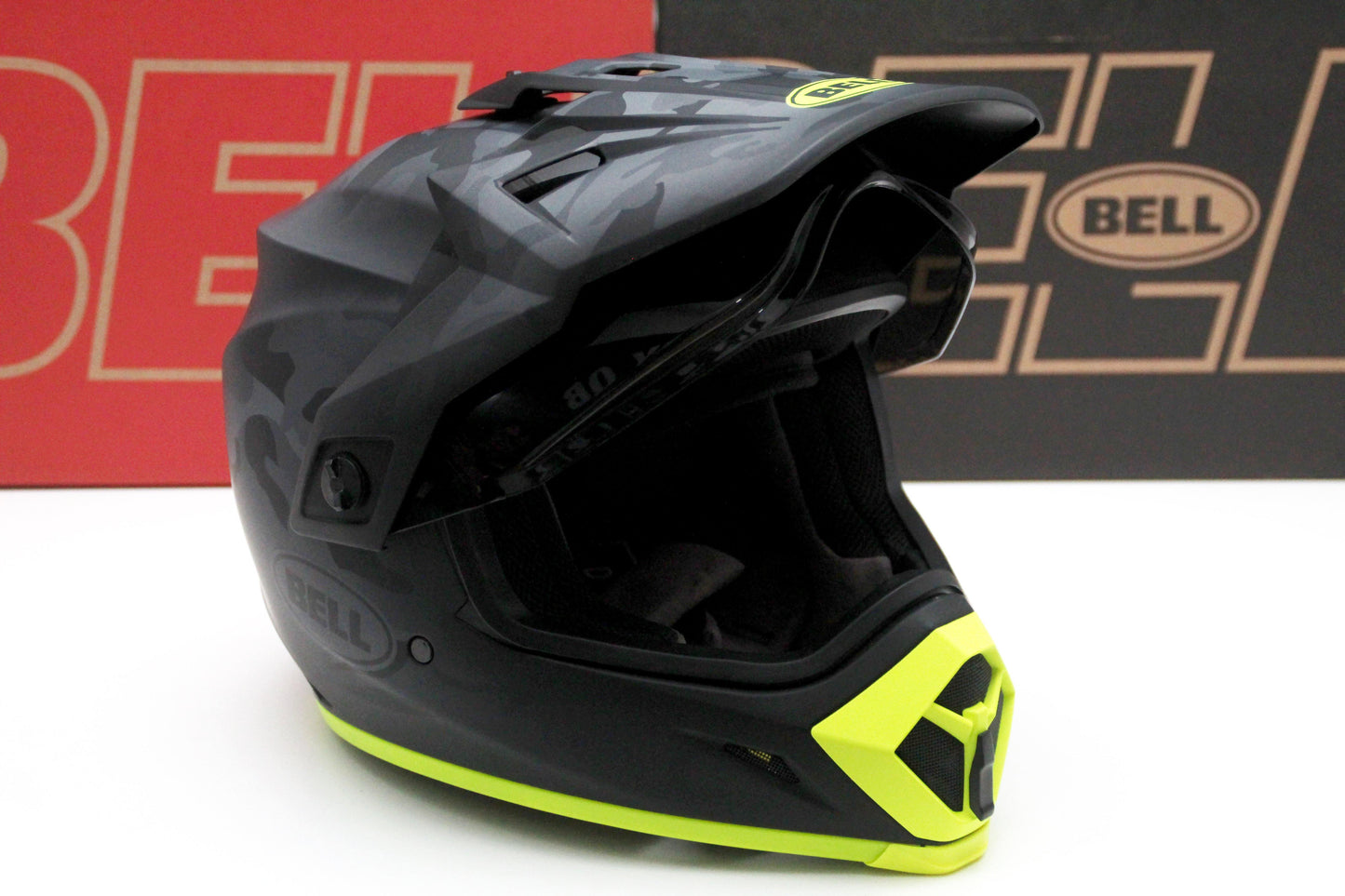 Bell MX-9 Adventure (Stealth Matte Camo Black/Hi-Viz) - Durian Bikers