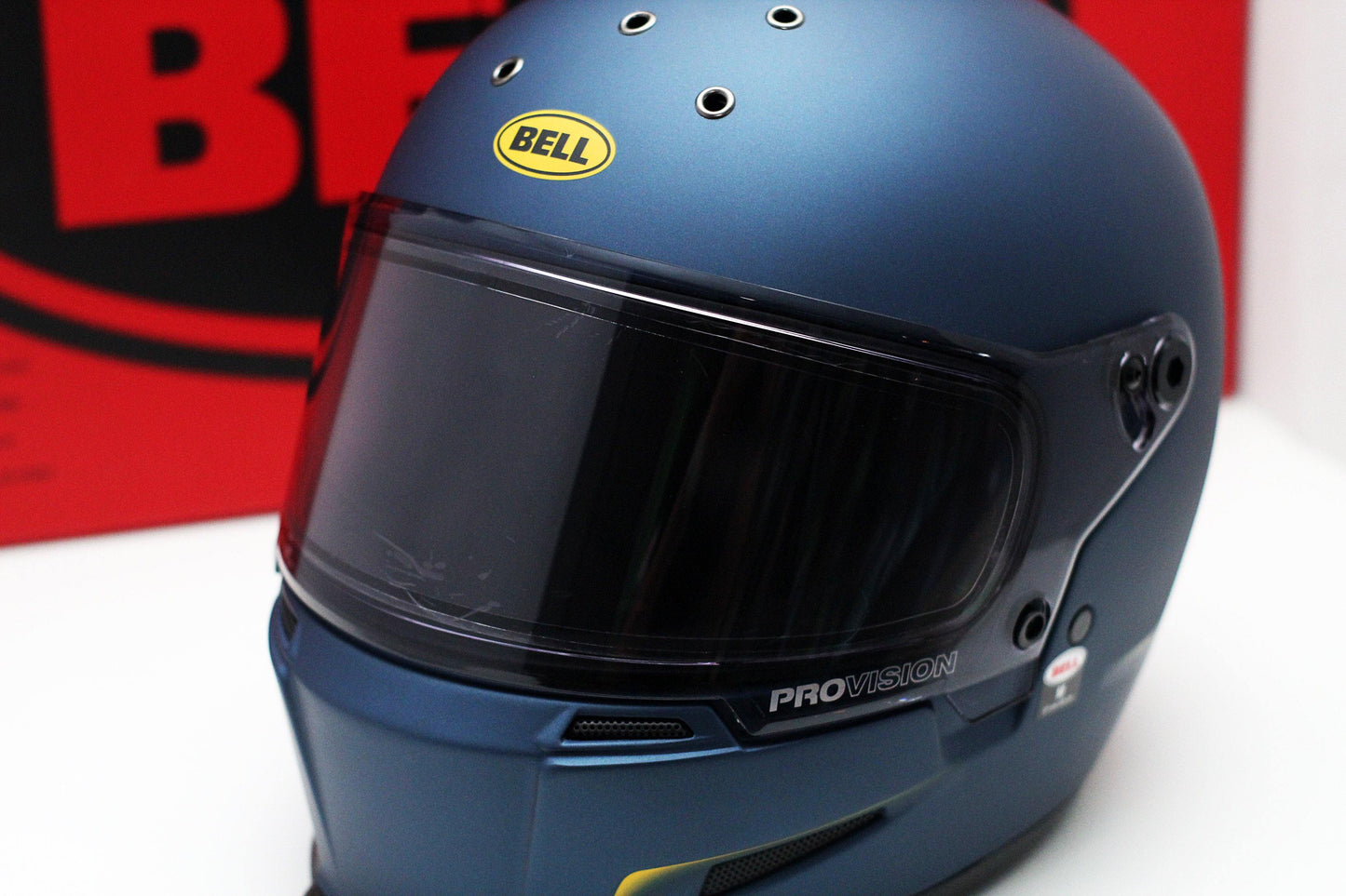 Bell Eliminator (Vanish Matte Blue/Yellow) - Durian Bikers