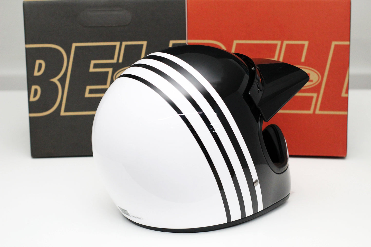 Bell Moto-3 (Reverb Gloss White/Black) - Durian Bikers