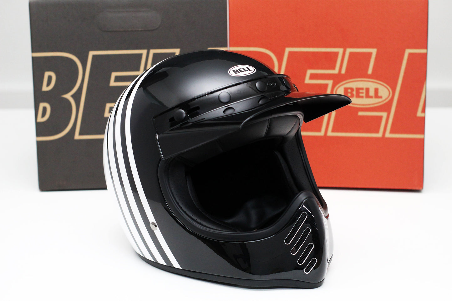 Bell Moto-3 (Reverb Gloss White/Black) - Durian Bikers