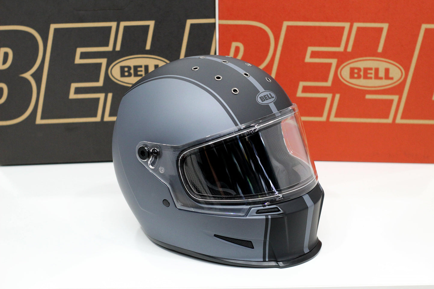 Bell Eliminator (Rally Matte Gray/Black) - Durian Bikers