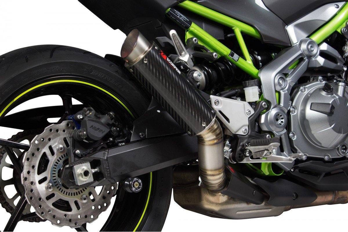 Scorpion Exhaust fits for Kawasaki Z900 ('17-'19) & Z900 (A2) ('18-'19) (RP1 GP Slip On) - Durian Bikers