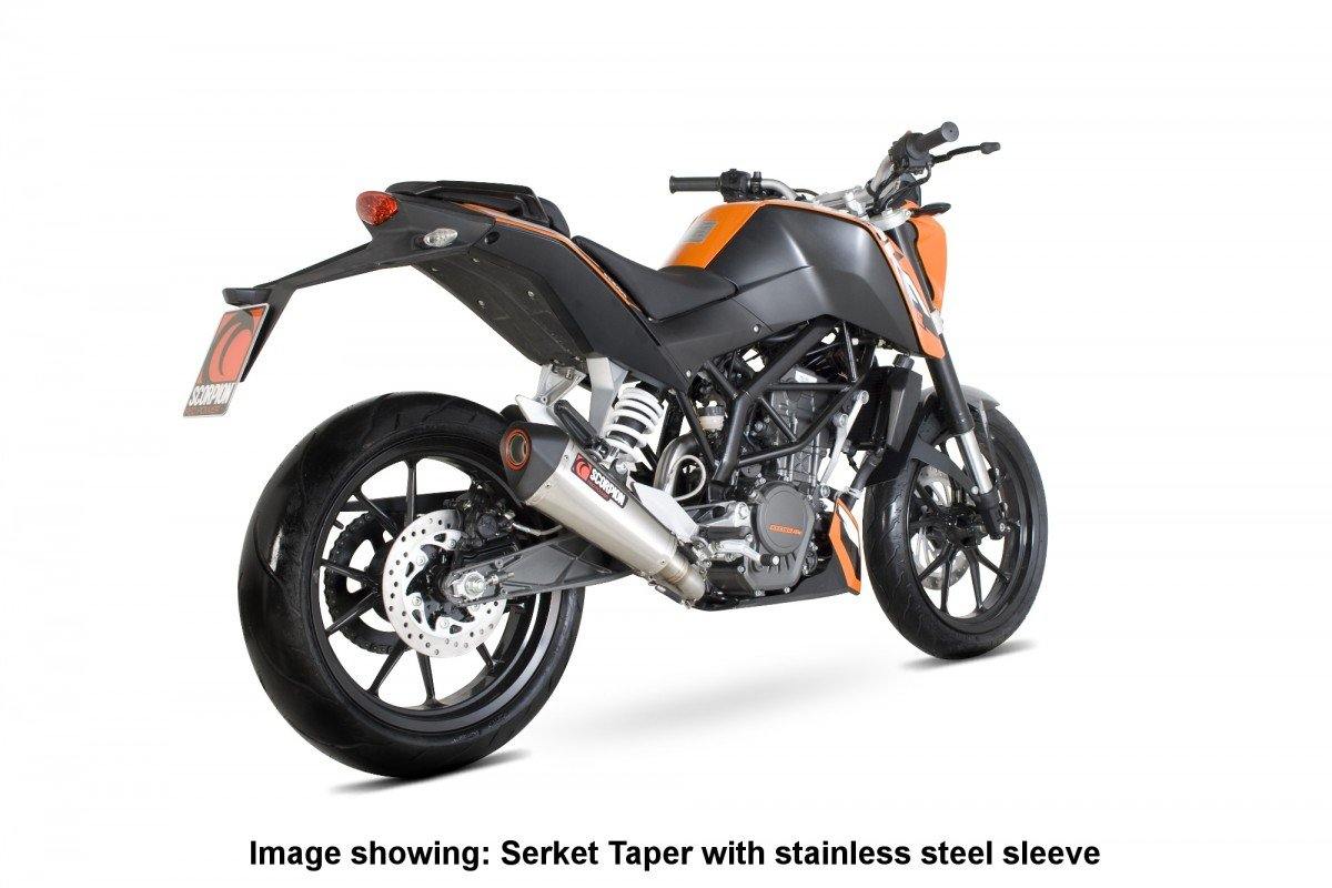 Scorpion Exhaust fits for KTM125 Duke / KTM200 Duke ('11-'16) (Serket Taper Slip On) - Durian Bikers