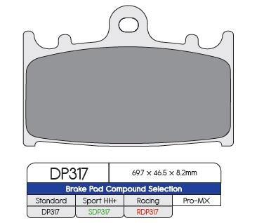 DP Brakes (DP317) Brake Pads - Durian Bikers