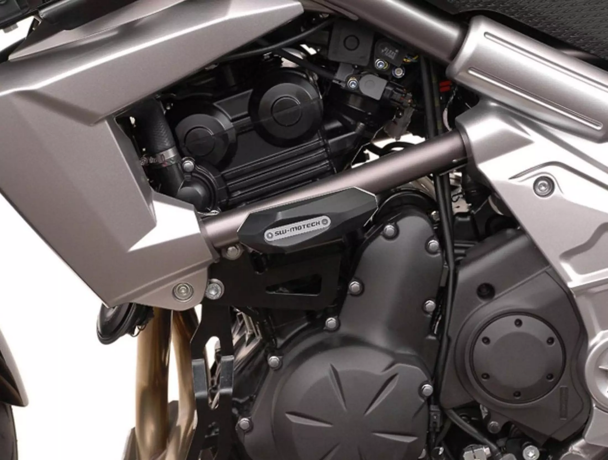 SW Motech Slider Set (Frame Black) fits for Kawasaki Versys 650 ('08-'14) - Durian Bikers