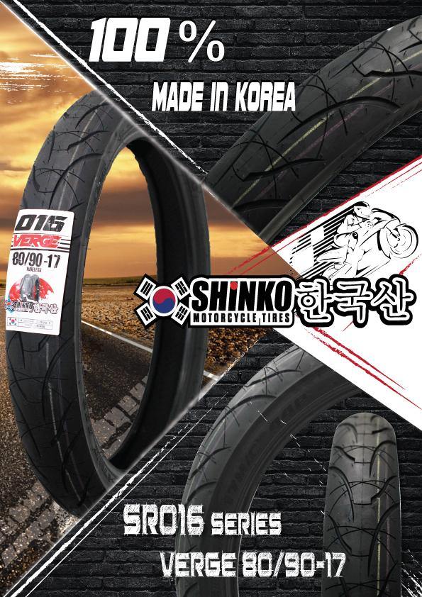 Shinko Tires SR016 Series (80/90-17) - Durian Bikers