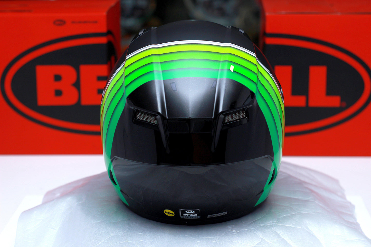 Bell Qualifier DLX MIPS (Illusion Matte/Gloss Black/Green) - Durian Bikers