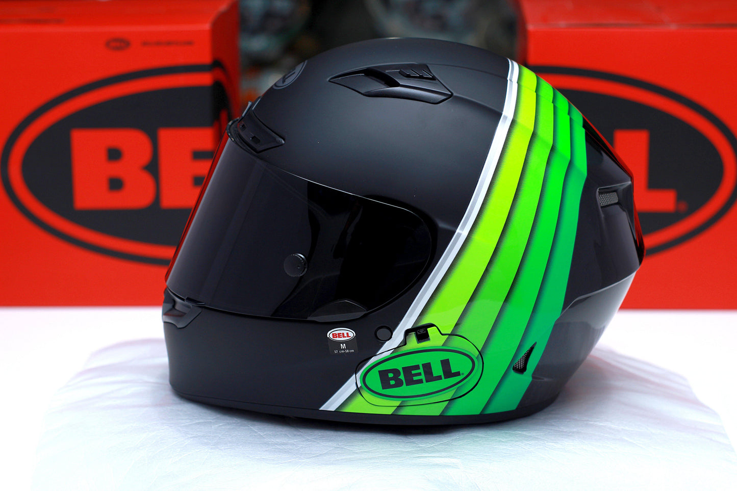 Bell Qualifier DLX MIPS (Illusion Matte/Gloss Black/Green) - Durian Bikers