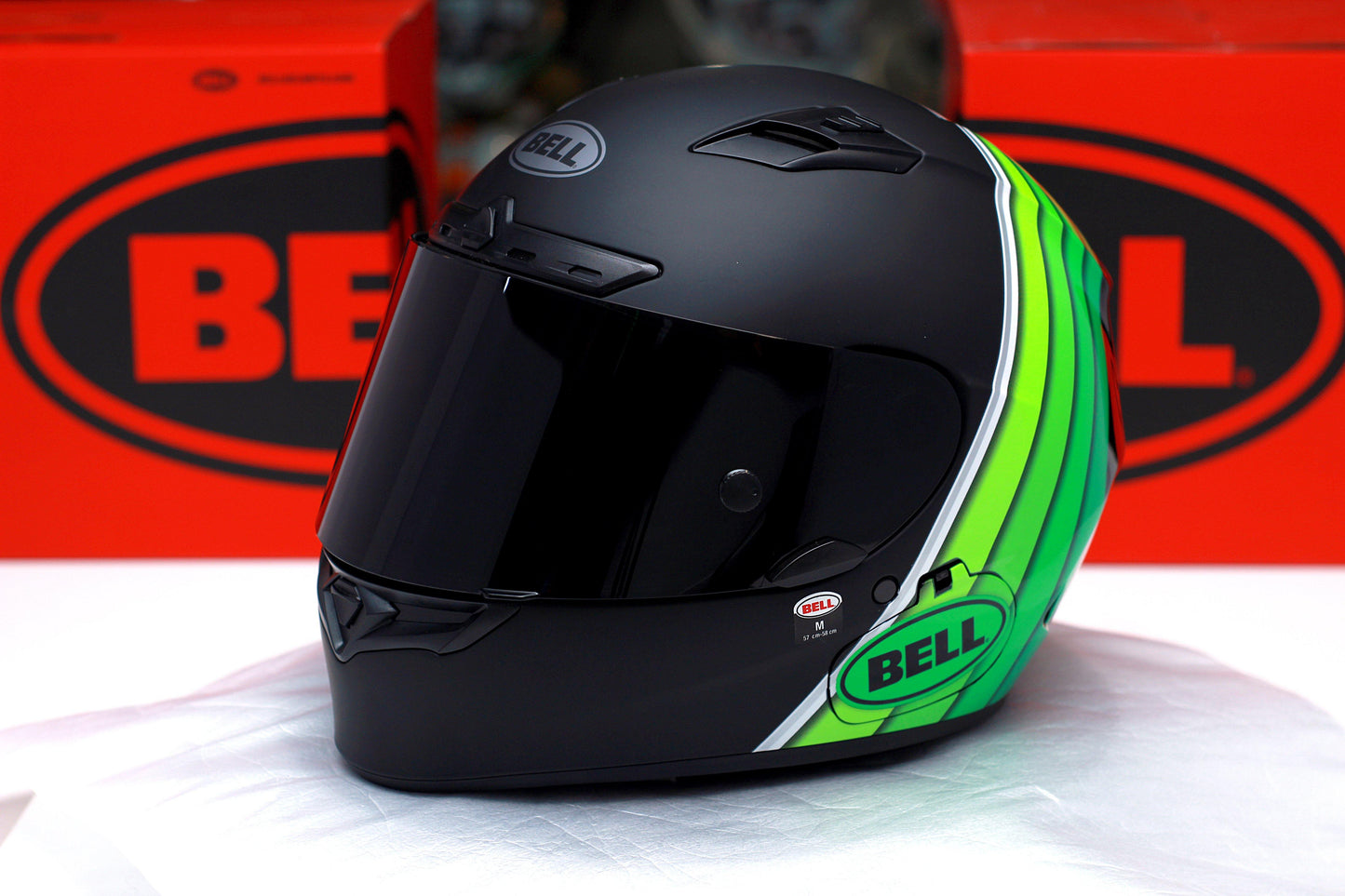 Bell Qualifier DLX MIPS (Illusion Matte/Gloss Black/Green) - Durian Bikers