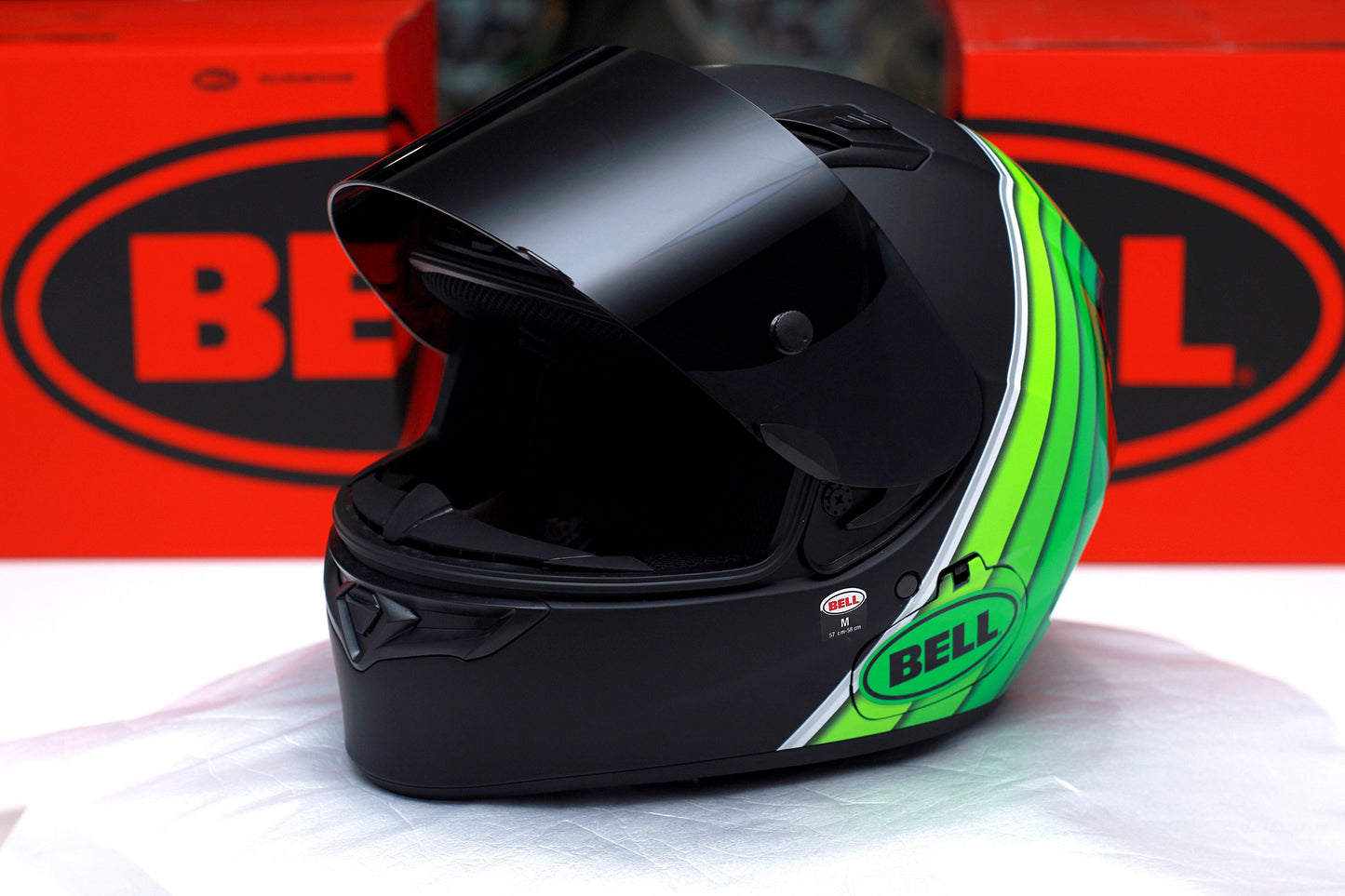Bell Qualifier DLX MIPS (Illusion Matte/Gloss Black/Green) - Durian Bikers