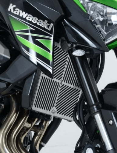 R&G Stainless Steel Radiator Guard fits for Kawasaki Z750 / Z750R / Z800 / Z1000 / Z1000SX, Versys 1000 & Ninja 1000SX - Durian Bikers