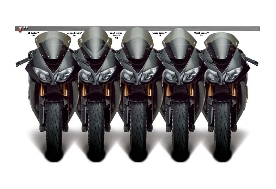 Zero Gravity Corsa Windscreen fits for Kawasaki ZX-6R / ZX636 ('09-'18) & ZX-10R ('08-'10) (Clear) - Durian Bikers