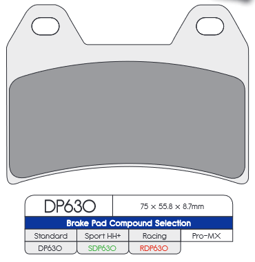 DP Brakes (RDP630) Brake Pads - Durian Bikers