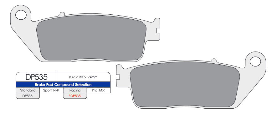 Dp Brakes (DP535) Brake Pads - Durian Bikers