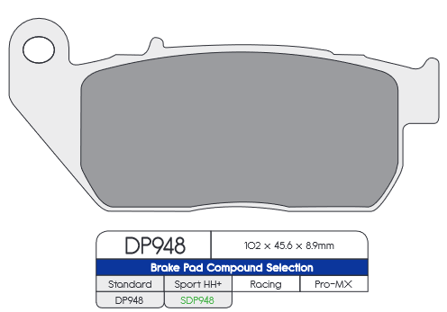 DP Brakes (DP948) Brake Pads - Durian Bikers
