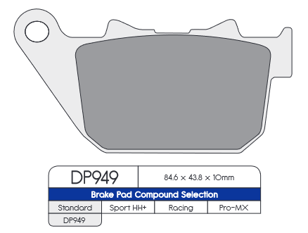DP Brakes (DP949) Brake Pads - Durian Bikers