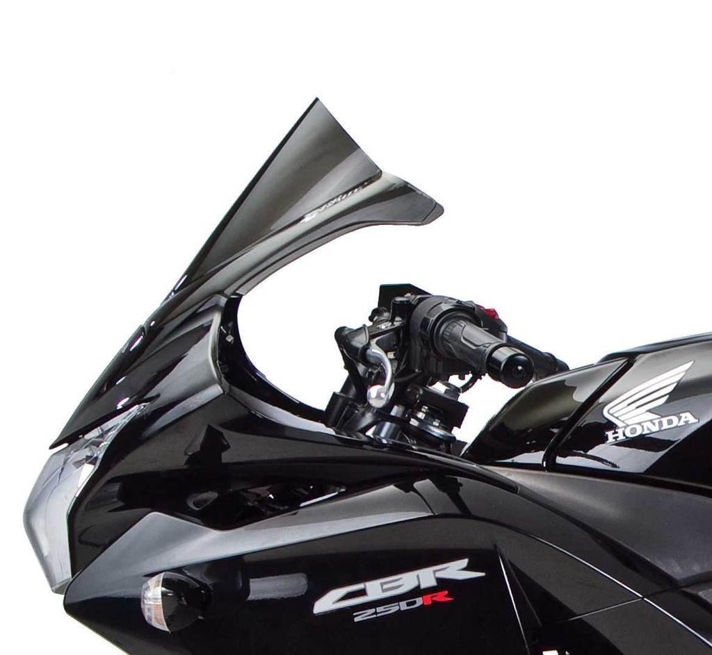 Zero Gravity Double Bubble Windscreen fits for Honda CBR 250R ('11-'13) (Light Smoke) - Durian Bikers