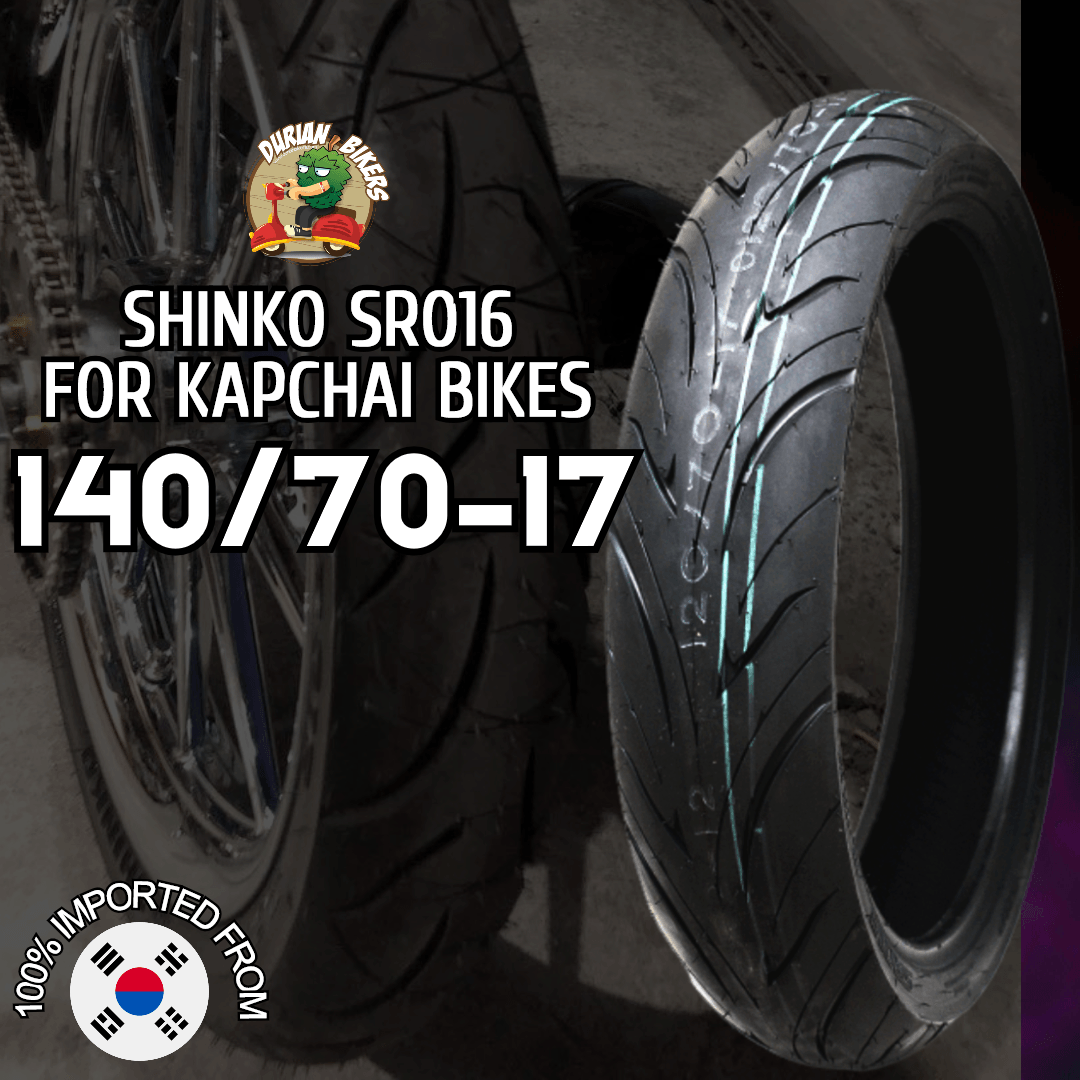 Shinko Tires SR016 Series (140/70-17) - Durian Bikers