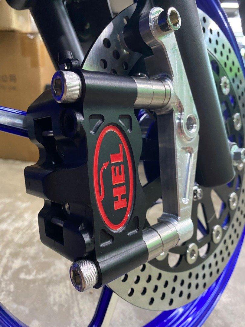 Superfly x HEL 100mm Billet 4 Piston Radial Calipers (RHS Only) - Durian Bikers