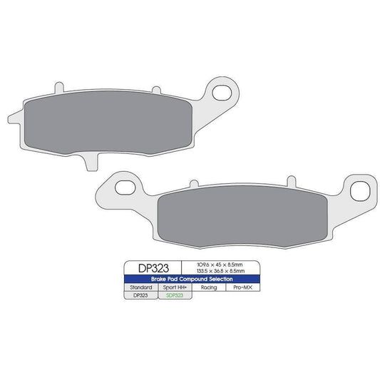 DP Brake Pads fits for Kawasaki ER-6F, FR-6N, Z750, VN1500, VN1600, VN1700 - Durian Bikers