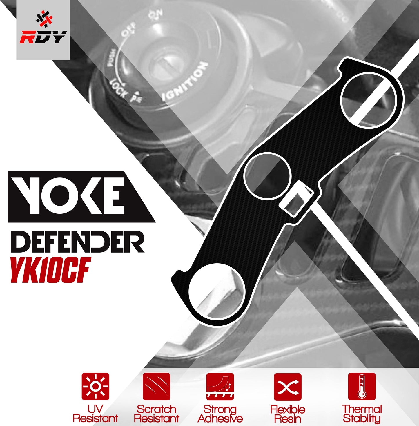 RDY Yoke Defender fits for Kawasaki ZX6R 636 ('03-'04) - Durian Bikers