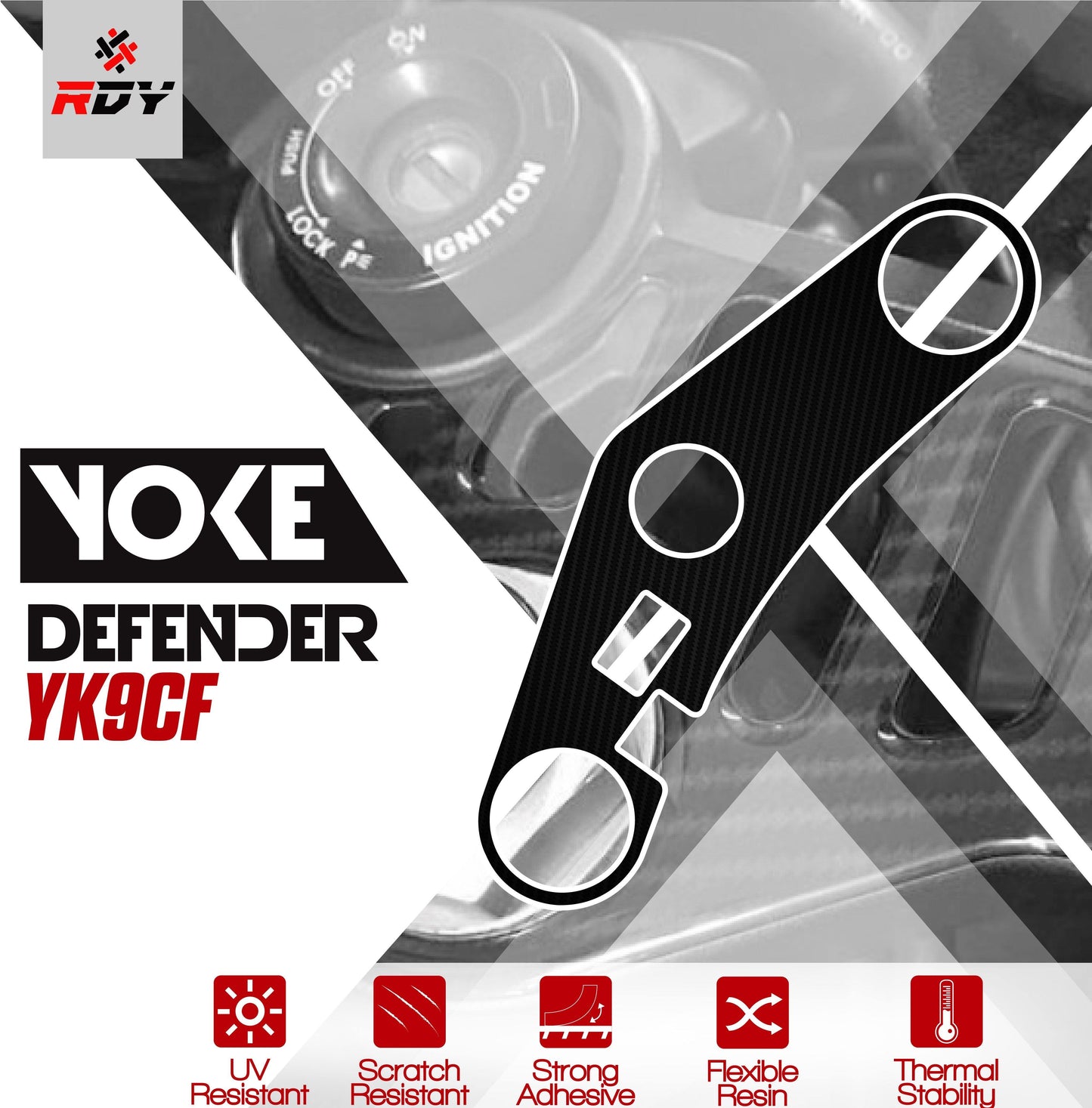 RDY Yoke Defender fits for Kawasaki ZX6-R ('00-'02) - Durian Bikers