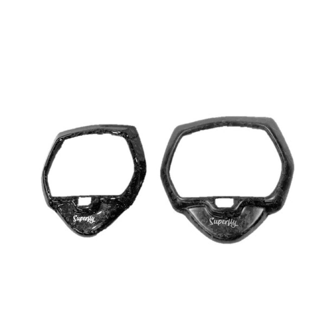 Superfly Forged Carbon for Yamaha Y16 Windshield & Meter Cover - Durian Bikers