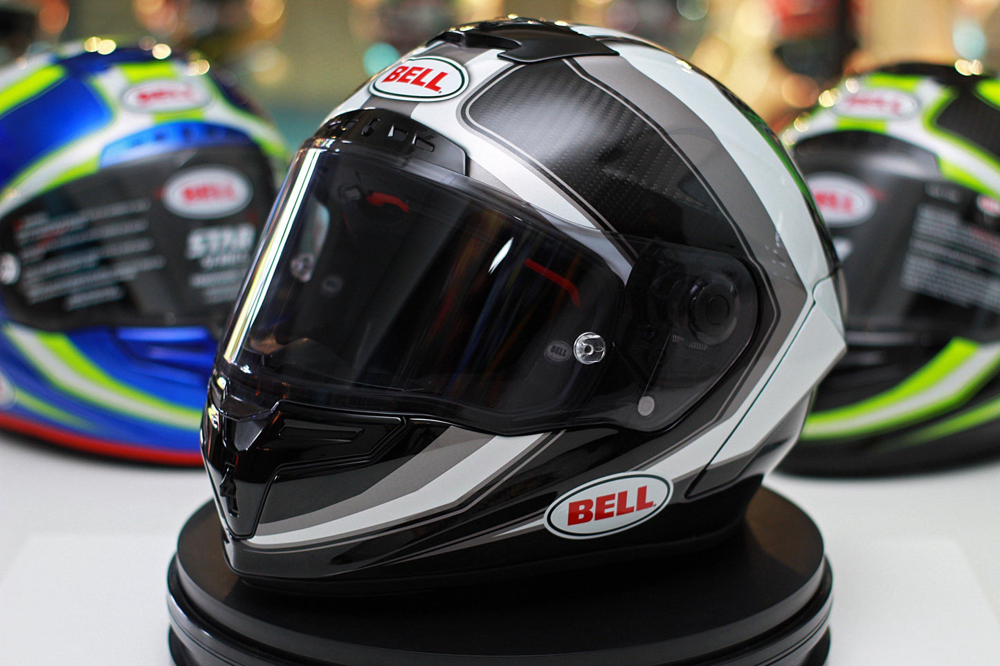 Bell Race Star (Sector White/Titanium) - Durian Bikers
