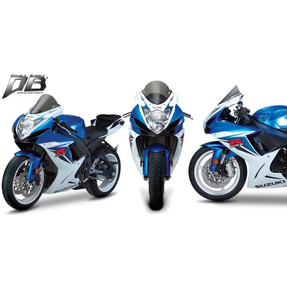 Zero Gravity Double Bubble Windscreen fits for Suzuki GSXR 600 / 750 ('11-'21) (Light Smoke) - Durian Bikers